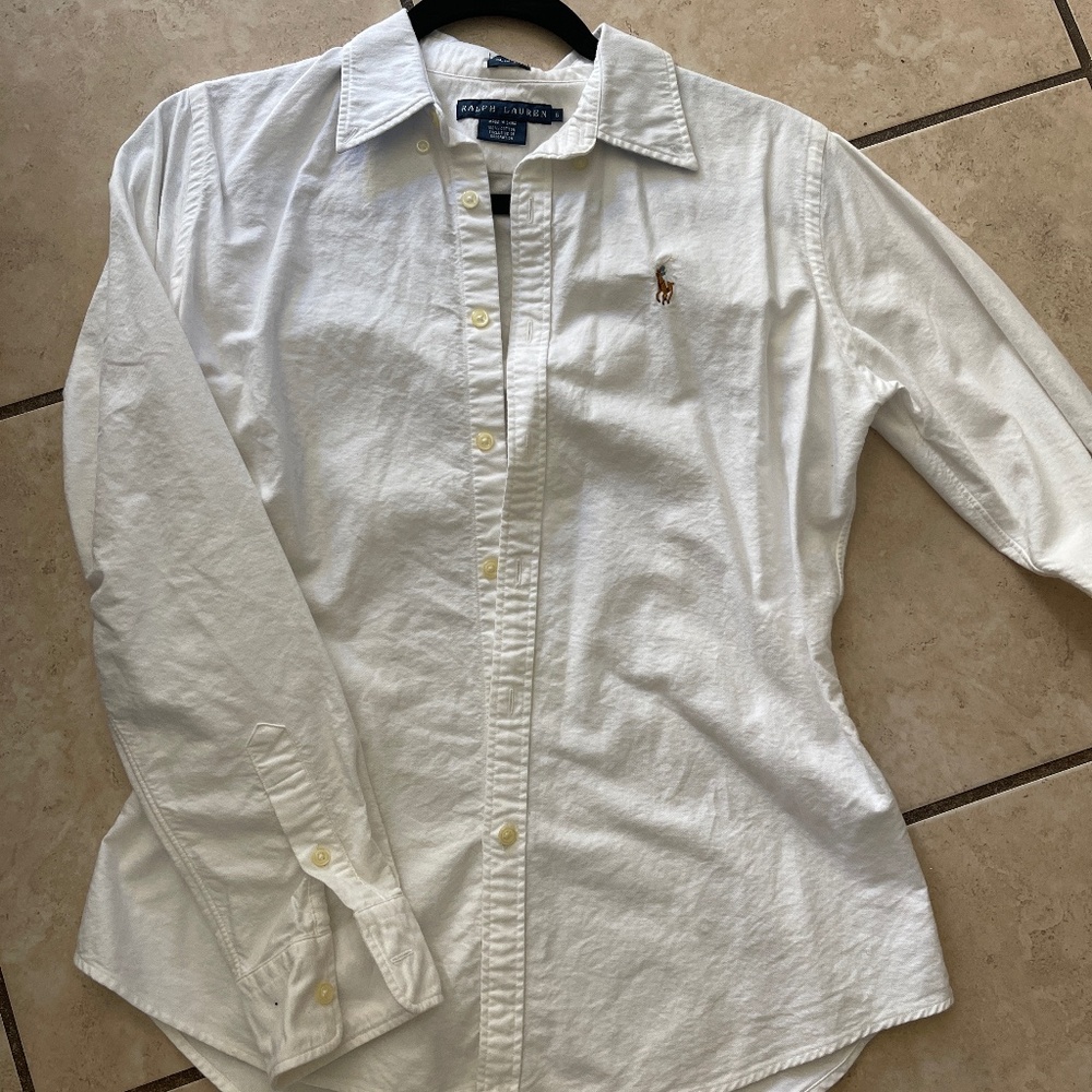 Ralph Lauren White long sleeve button up